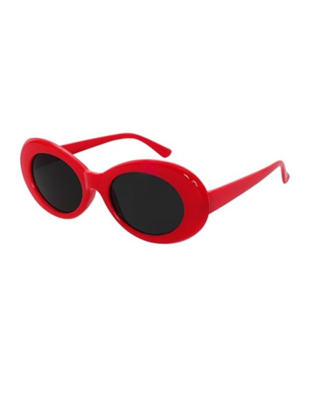 Oval Round Thick Sunglasses Retro Goggles Vintage Sunglasses for Women